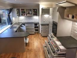 Shop a zillion things home. Modern Ikea Ringhult Light Grey Gloss Kitchen All Appliances Worktops Used Kitchen Hub