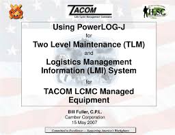 Ppt Using Powerlog J For Two Level Maintenance Tlm And