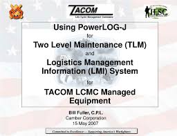 ppt using powerlog j for two level maintenance tlm and