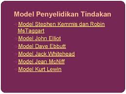 Model elliot , dan model kemmis & mc. Penyelidikan Tindakan I Mte 3113 Bab 4 Penyelidikan