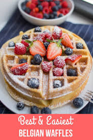 Easiest Belgian Waffle Recipe Lauren S Latest Easy Belgian Waffle Recipe Belgian Waffles Recipe Waffle Recipes