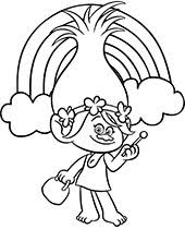 At the point when rockers queen barb and king thrash set out to decimate the other music, poppy and branch leave on a. Poppy Coloring Page Trolls To Print