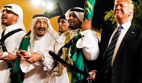 Image result for saudi king dances with trump