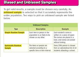 A biased die is the opposite of a fair die. Http Www Commackschools Org Downloads Cn 207 2 20biased 20and 20unbiased 20samples Pdf