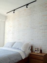 A white brick wall refreshes any space and makes it welcoming and inviting, it can be used in many decor styles and rooms. Project Punggol Breeze Page 6 Reno T Blog Chat Tile Bedroom Brick Wall Bedroom Brick Bedroom