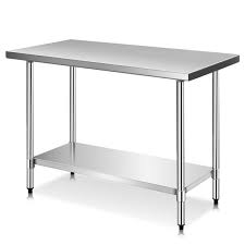 The gauge of your stainless steel basically describes the thickness and, thus, durability of the steel itself; Costway 24 X 48 Stainless Steel Food Prep Work Table Commercial Kitchen Worktable Walmart Com Walmart Com