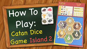 Includes a pad of catan maps with score tracks, so there are two games here, one on either side of each score paper. How To Play Catan Dice Island 2 Youtube