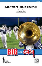 This is star wars sheet music for bb instruments, mainly tenor saxophone, clarinet, and trumpet. Star Wars Main Theme 1st B Flat Trumpet John Williams Marching Band Sheet Music