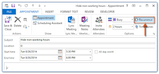 How To Hide Non Working Hours In Calendars In Outlook