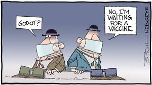 Massive ship blocks the suez canal. Cartoon Of The Day Vaccine
