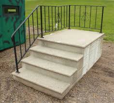 I have a set of pre fab concrete steps out front my house, currently they are painted a light/sky blue and looks. Image Result For Lowes Precast Concrete Steps Outside Steps Porch Steps Concrete Steps