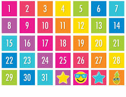 Neon Pop Neon Pocket Chart Calendar