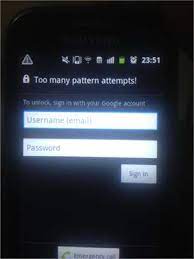 Erase your phone from another device. Solved My Phune Too Many Pattern Attempts Model Gt S7500 Fixya