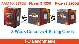 Descubra qual é melhor, assim como respectivas performances no ranking de cpus. Amd Fx 8370e Vs Ryzen 3 1200 Vs Ryzen 3 2200g Benchmarks Youtube