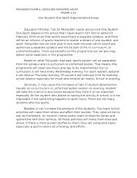 This is why people argue about why sports are important to be a part of. One Student One Sport Argumentative Essay Kagura