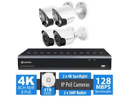 Surveillance software, network surveillance software, access control software and more. Camius 4k 8 Channel Nvr Security System With 3tb Hdd 2 X Spot828a 4k Spotlight Ip Poe Camera 2 Way Audio Siren 2 X Boltx5pa 5mp Ip Bullet Camera Built In Microphone Night Vision