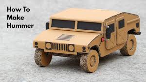 How To Make Rc Hummer Car From Cardboard Hummer Cars Cardboard Car Hummer