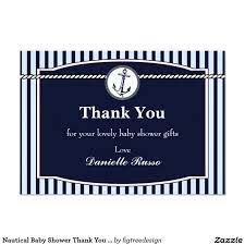 Nautical Baby Shower Thank You Card Zazzle Com Baby Shower Thank You Cards Baby Shower Thank You Baby Shower Nautical Theme