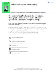 Looking for a pest management professional in your area who offers contrapest for residential and business applications? Pdf The Importance Of Leaf Area Index In Mapping Chlorophyll Content Of Corn Under Different Agricultural Treatments Using Uav Images