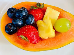 The best fruit bowls make excellent accent pieces for kitchens as they come in stylish designs. This Papaya Fruit Bowl Was Insanely Delicious Simple Made And Very Good You Can Make This At Home And Youll Be Satisfied That Y Delicious Papaya Fruits Fruit