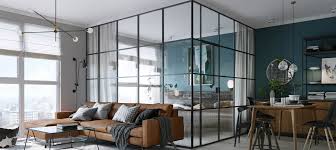 The living room, dining room, and bathroom. 6 Reasons Why Glass Partitions Are Great In The Home As Well As The Office