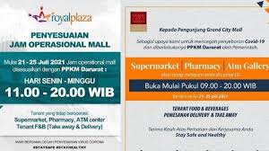 We would like to show you a description here but the site won't allow us. Perubahan Jam Buka Mall Di Surabaya Selama Ppkm Darurat 21 25 Juli 2021 Ini Daftar Toko Yang Buka Surya