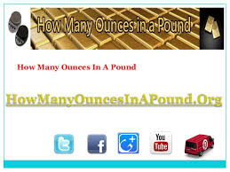 And that's quite a lot. How Many Ounces In A Pound