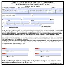 free georgia boat bill of sale form pdf word doc