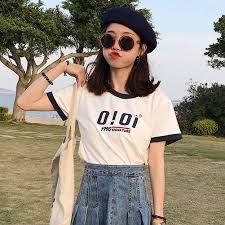 商品番号 50468 合わせやすいアルファベットコットン半袖ラウンドネックｔシャツ fashionec 韓国ファッション 好感度100 韓国 コーデ 夏コーデ 新作 韓国通販 ファッション通販 今日のコーデ 코디 옷스타그램 데일리룩 韓国ファッション 夏 夏