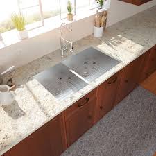 As always, our quartz granite sinks are covered under a limited lifetime warranty for as long as you own the sink. 33 Inch Undermount Kitchen Sink Low Divide Double Bowl 50 50 16 Gauge Stainless Steel Kitchen Sink Basin 33 X19 X10 Overstock 32954635
