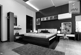 غرف نوم مودرن باللون الاسود والابيض لوكشين ديزين نت