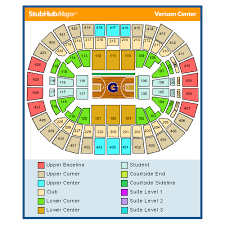 verizon seating chart with rows symbolic wizards seating