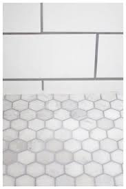 White Marble Hexagon Tile With Grout Carrera Marble Hexagon Floor Tile White Ceramic Wall Tile Gre White Marble Hexagon Subway Tile Showers Hexagon Tile Floor