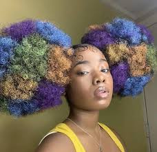 If you have naturally blonde hair and we can't even imagine how girls with long hair are proud of themselves: 20 Dyed Hair Ideas For Natural Hair Using Only Temporary Hair Dye Hair Paint Wax