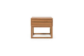 Nightstand bed side end table drawer storage door lamp shelf bedroom dark brown. 10 Easy Pieces Modern Wood Bedside Tables Remodelista