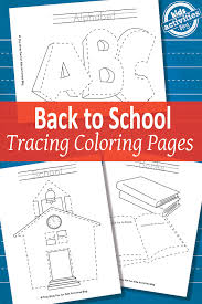 Scroll down the page to see all of our printable dinosaur pictures. Back To School Tracing Coloring Pages Free Printable