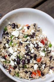 Summer Means Bbqs And This Healthy Black Bean And Feta Quinoa Salad Is A Perfect Compliment To Your Cookout It S Quick And E Bean Recipes Recipes Feta Recipes