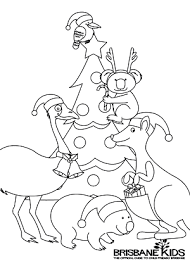 For boys and girls, kids and adults, teenagers and toddlers, preschoolers and older kids at school. Christmas Colouring Sheets Themed With Australian Animals Brisbane Kids