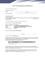 Contoh formatnya adalah sebagai berikut. 14 Contoh Surat Kuasa Mendebet Rekening