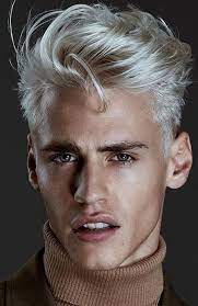 Gorgeous Thick Hair Mens Hairstyles Thickhairmenshairstyles White Hair Men Platinum Blonde Hair Men Thick Hair Styles