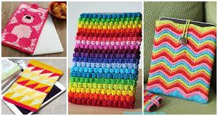 These nine creative crochet patterns run a wide range from a small purse to a large beach bag, and offer plenty of options … Crochet Computer Device Case Cozy Sleeves Free Patterns