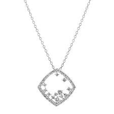 Scattered Diamond Pendant 24 In In 2021 Diamond Pendant Gold Diamond Pendant Vintage Diamond Jewelry