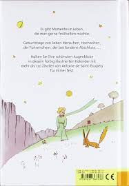 Lustige, besinnliche, liebevolle, traurige und andere texte, gedichte und zitate. Der Kleine Prinz Immer Wahrender Kalender Amazon De Saint Exupery Antoine De Bucher