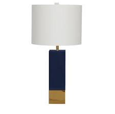 Worlds Away Harper Navy Lacquer And Brass Table Lamp Lustres Lustres E Luminarias