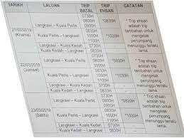 (jadual feri kuala perlis ke langkawi) / (kuala perlis 码头时间表). Trip Feri Di Empat Laluan Dibatalkan