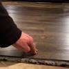 Skinny planks neat carpet tiles that mimic wood flooring. 1