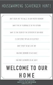 M H Collection Housewarming Party Games Housewarming Party House Warming