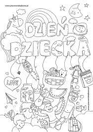 Dzień dziecka słodki słodkie dziecko. Dzien Dziecka 2018 Colouring Pages Drawings Diy
