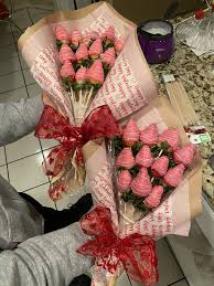Flowers and chocolate covered strawberries. Chocolate Covered Strawberries Chocolate Strawberries Bouquet Strawberry Gifts Chocolate Covered Strawberries Bouquet