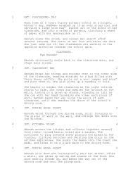 Living room / dining room. Script Draft One